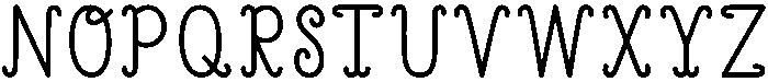 Merry and bright Regular otf (400) Font LOWERCASE