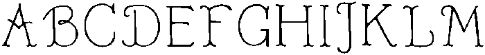 MerryMail Regular otf (400) Font UPPERCASE