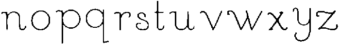 MerryMail Regular otf (400) Font LOWERCASE