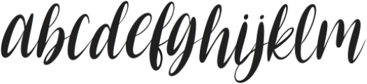MerryScript-Italic otf (400) Font LOWERCASE