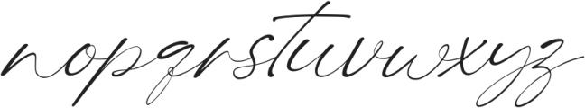 Merrys Handwritten Italic otf (400) Font LOWERCASE
