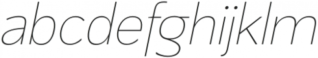 Mersin Thin Italic otf (100) Font LOWERCASE