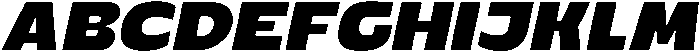 Mertune Italic otf (400) Font UPPERCASE