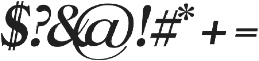 Meryll Regular Italic otf (400) Font OTHER CHARS