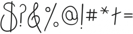 Messy Bun Handwriting Thin otf (100) Font OTHER CHARS