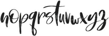 Messy Sunday otf (400) Font LOWERCASE