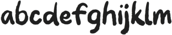 Messy Thinking Regular otf (100) Font LOWERCASE