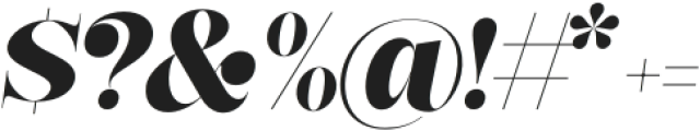 Mestora-Italic otf (400) Font OTHER CHARS