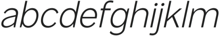 Mesveda-Italic otf (400) Font LOWERCASE