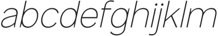 Mesveda Light Italic otf (300) Font LOWERCASE