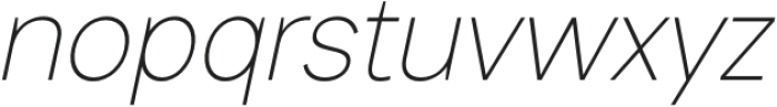 Mesveda Light Italic otf (300) Font LOWERCASE