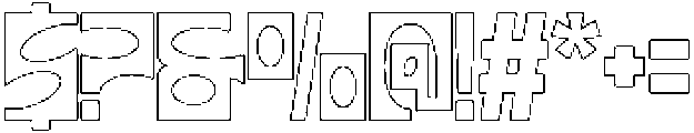 Meta Glone Outline otf (400) Font OTHER CHARS