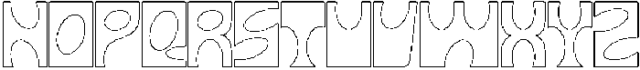 Meta Glone Outline otf (400) Font UPPERCASE
