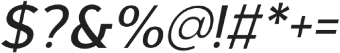 Meta Link Medium Italic otf (500) Font OTHER CHARS