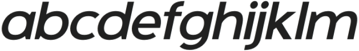 Meta Link SemiBold Italic otf (600) Font LOWERCASE