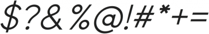 Metablue Medium Italic otf (500) Font OTHER CHARS