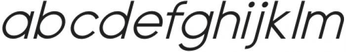 Metablue Medium Italic otf (500) Font LOWERCASE