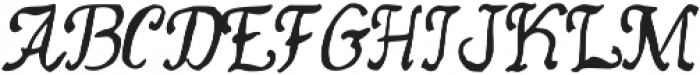 Meteora Font Script Regular otf (400) Font UPPERCASE