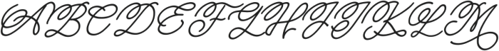 Methamory Italic otf (400) Font UPPERCASE