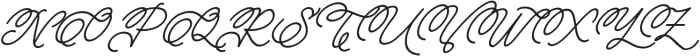 Methamory Italic otf (400) Font UPPERCASE