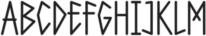 Methrock Regular otf (400) Font LOWERCASE