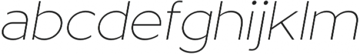 Metrisch ExtraLight Italic otf (200) Font LOWERCASE