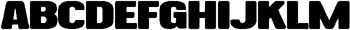 Metro Block Regular otf (400) Font UPPERCASE