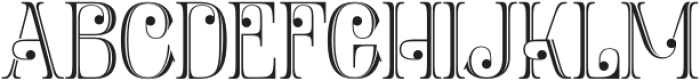 Metro Luxes Regular otf (400) Font UPPERCASE