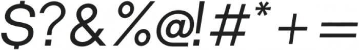 Metro Sans Regular Italic otf (400) Font OTHER CHARS