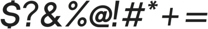 Metro Sans Semi-Bold Italic otf (600) Font OTHER CHARS