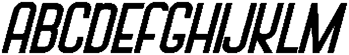 Metro Stackz Italic otf (400) Font UPPERCASE