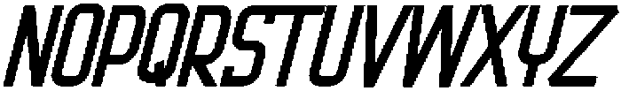 Metro Stackz Italic otf (400) Font UPPERCASE