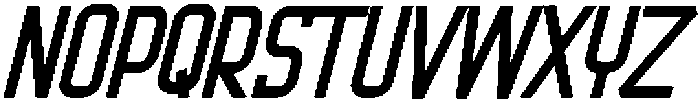 Metro Stackz Italic otf (400) Font LOWERCASE
