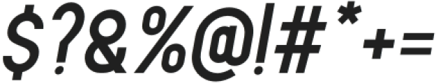Metroland Extra Bold Italic otf (700) Font OTHER CHARS