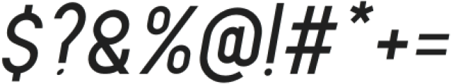 Metroland Semi Bold Italic otf (600) Font OTHER CHARS