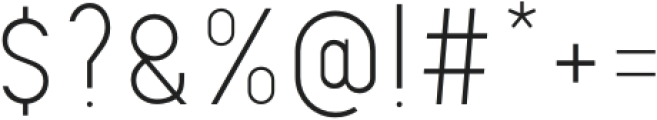 Metroland Thin otf (100) Font OTHER CHARS