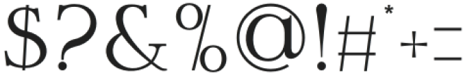 Metron Regular otf (400) Font OTHER CHARS