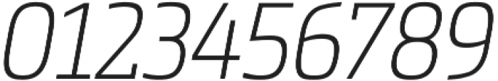 Metronic Slab Narrow Air Italic otf (400) Font OTHER CHARS