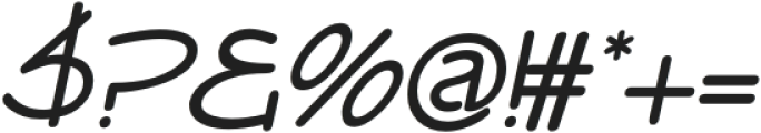 Metropica Italic otf (400) Font OTHER CHARS