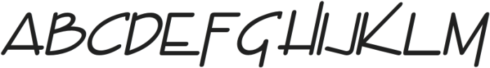 Metropica Italic otf (400) Font LOWERCASE