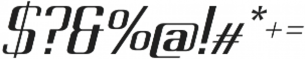 Metropolis Bold Italic otf (700) Font OTHER CHARS