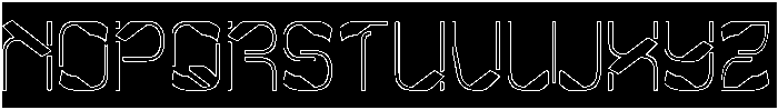 Metropolis Music-Hollow-Inverse otf (400) Font UPPERCASE