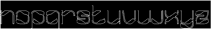 Metropolis Music-Hollow-Inverse otf (400) Font LOWERCASE