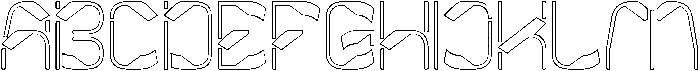 Metropolis Music-Hollow otf (400) Font UPPERCASE