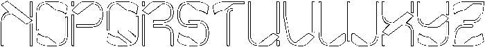 Metropolis Music-Hollow otf (400) Font UPPERCASE