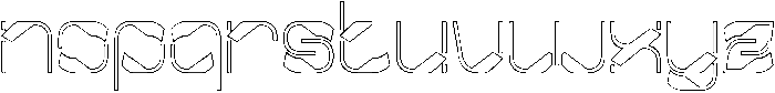 Metropolis Music-Hollow otf (400) Font LOWERCASE