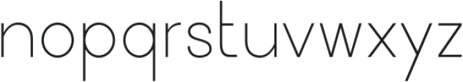 Metrovan Light otf (300) Font LOWERCASE