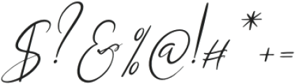 Metthyws Italic otf (400) Font OTHER CHARS