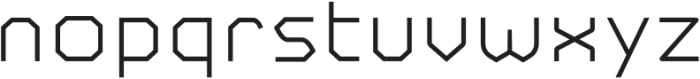 Metuo Thin otf (100) Font LOWERCASE