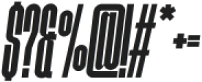 Meuga Regular Italic otf (400) Font OTHER CHARS